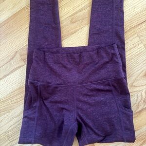 Aerie maroon leggings